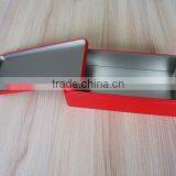 Red Rectangle Tin Can For Packaging thumbnail-3