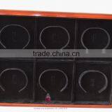 Fancy 6cps Wooden Jewelry Bangle Tray for Display thumbnail-1