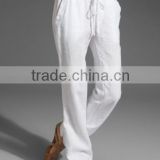 Summer womens white drawstring pants cool design