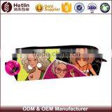 Fashion Girl Neoprene Pencil Case With Two Compartment thumbnail-1