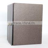 Desktop Faux Leather Pen Holder With Drawer/Multifunctional MDF Pen Box thumbnail-5