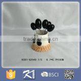 Kinsheng New Product Olive Ceramic Spoon and Ffork Storage Holder thumbnail-1