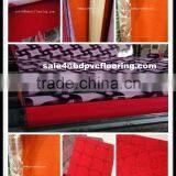 2016 Colorful Designs Red Felt Pvc Flooring
