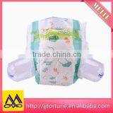 Printed Cartoon Image Disposable Baby Diapers With 3D Leakguard OEM Allowed thumbnail-1