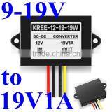 Anti-shock Voltage Regulator 9V 12V 15V 14V up to 19V 1A 19W Boost Converter Power Supply Module Waterproof With Plastic Case