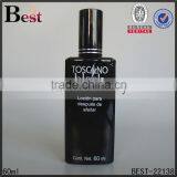 Silk Printing 60ml Shiny Black Glass Perfume Bottle With Shiny Balck Sprayer thumbnail-1