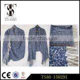 Blue Acrylic Loop Yarns Alpaca Halloween Poncho Nordic Southwestern Scarves thumbnail-6