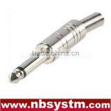 6.35mm Mono Plug Metal With Spring