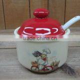 Factory Direct New Chef Design Ceramic Sugar Bowl With Spoon thumbnail-1