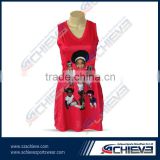 OEM service supply netball jersey,sublimated netball uniforms,custom design netball dresses