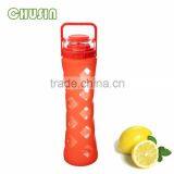 Sports Glass Water Bottle/travel Drink Bottle With Food Grade Silicone Sleeve and Competitive Price thumbnail-2