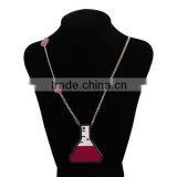 2015 Latest Design Bottle Pendant Necklace Extra Long Necklace