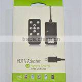 MHL Micro USB to HDMIHDTV Adapter + Remote Control For Samsung Cabletolink Top Quality