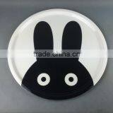 Rhombus Black and White Melamine Plate thumbnail-6