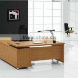 2013 hot sale melamine/MDF wooden excutive office table with side table