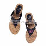 Wholesale Boutique Monogrammable Brown/Black Natalie Woman Sandal thumbnail-2