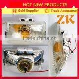 China Supplier New Products 100w 55w Crystal Reflector Universal Yellow Square Auto Fog Lamp Car Fog Light