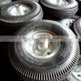 10 Inch Pneumatic Wheel , 4.10/3.50-4 Metal Rim Rubber Wheel ,hand Trolley Wheels