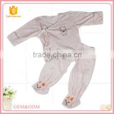Comfortable customized bamboo fiber cotton material baby romper baby clothes