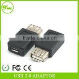 Good Quality USB 2.0 A Female To Micro B 5-pin Female Adapter Converter