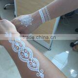 Customize Women Body Decal Fashion Bracelet White Ink Flash Tattoos thumbnail-1