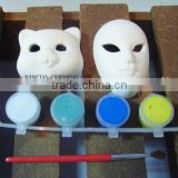 ceramic painted masks diy items with brush