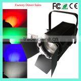 300Watt Pro Electronic Zoom Focusable DMX Dimming Sound 300W RGBW 4IN1 COB LED Fresnel Studio Video TV Spot Light With Shutters thumbnail-1