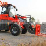 Qingdao Everun ER20 Front Loader Type Compact Wheel Loader With Wooden Forks thumbnail-6