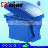 No Lens 4 Blade Pins Waterproof Rocker Switch With Two Red Lights