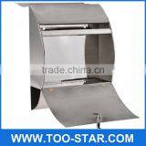 Newspaper Mailbox Lock Stainless Steel Wall Mount Mail Boxes thumbnail-2