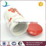 Manufacturer Ceramic Storage Containers With Red Ceramic Lid thumbnail-3