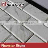 Newstar White Carrara Backsplash Marble Subway Tile Bthroom Mosaic thumbnail-1