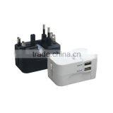 Universal Travel Power Adapter Plugs With Dual USB Travel Abroad Universal Travel Power Adapter Converter thumbnail-4
