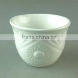 Wholesale Exquisitely Made White Ceramic Tea Cup for Daily Use thumbnail-1