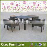 2014 New Style PE Rattan High End Garden Dining Table With Chairs thumbnail-3