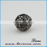 High quality wholesale micro pave brass charm