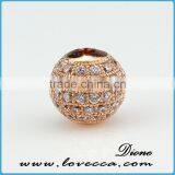 High Quality Wholesale Hot Sale Micro Pave cz Bead thumbnail-1