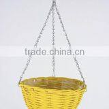 Set of 3 French Countryside Decorative Light Blue Willow Hanging Basket Planters thumbnail-5