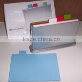 100% BPA Free 4pcs Index Chopping Board/Cutting Board Set thumbnail-1