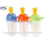837 New Plastic Home Fruit Ice-lolly Mould With 3 Moulds thumbnail-1
