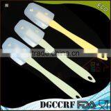 NBRSC Set of 3 Cake Cream Scraper Mixing Batter Butter Transparent Silicone Spatula thumbnail-1