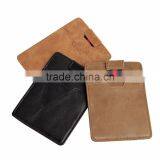 Leather RFID Card Package Slim Real Pickup Cover Card Credit Magnetic Scanning thumbnail-4
