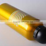 Gold Color Aluminum Water Bottle With Plastic Cap thumbnail-1