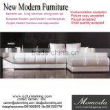 JR8058 Newest Comfortable Oranger Color Italian Leather Sofa For Living Room Designs thumbnail-1