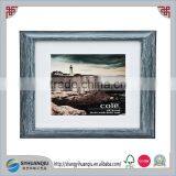 11x14 Distressed Blue Wooden Picture Frame thumbnail-1