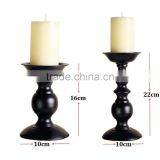 Black Metallic Candle Holder Candlestick thumbnail-4