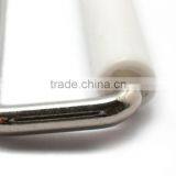 2" X 1/2" Rectangle W/White Rolle, Rectangle Metal Loop W/Roller, Metal Loop With Roller thumbnail-5