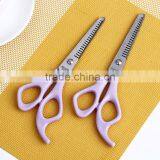 AOY18 Plastic Handle Hair Scissors , Easy Carry Safty Hair Cutting Scissors With Tooth thumbnail-2