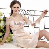 2016 Latest Comfortable Sexy Wholesale Two Suits Elegant Silk Pajama for Women thumbnail-1