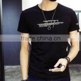Summer Men's T-shirt Short-sleeved Summer Wear Round Collar Render Unlined Upper Garment thumbnail-2
